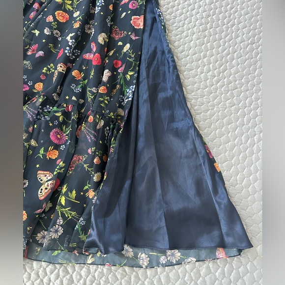 Ieena for Mac Duggal Floral One-Shoulder Maxi Dress - Picture 5 of 9